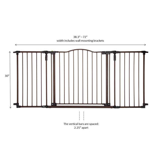 Deluxe Décor Wall Mounted Pet Gate