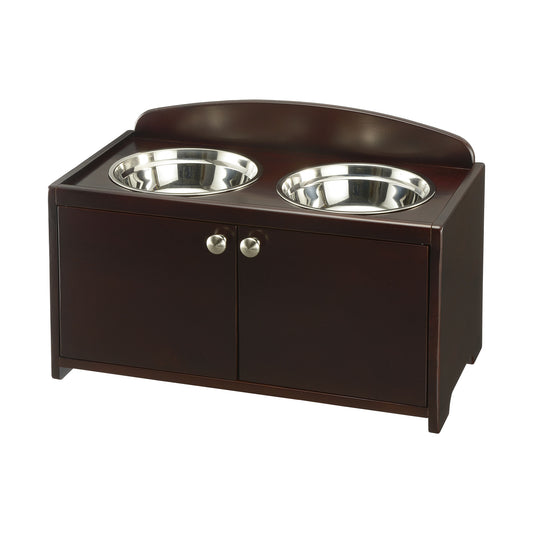 Elegant Wooden Pet Feeder